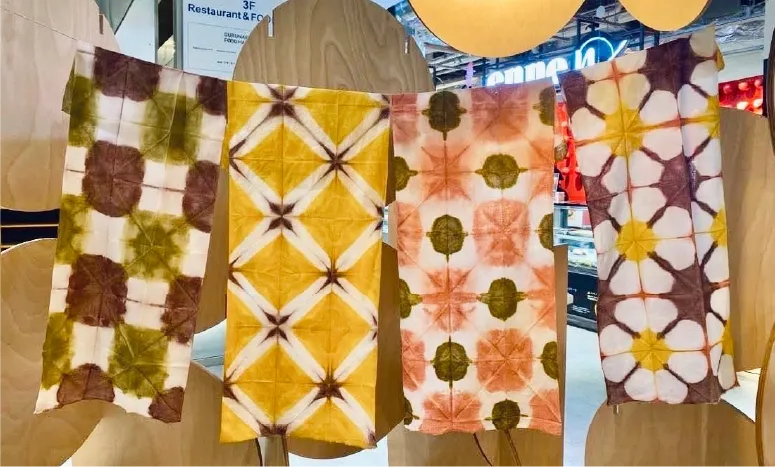 有松絞り ミニ手ぬぐいベンガラ染め体験